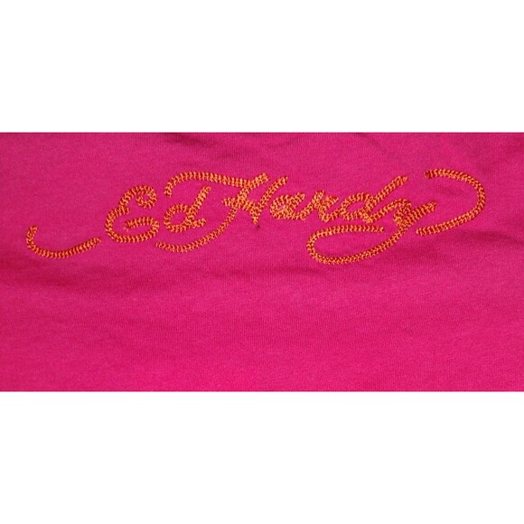 Ed Hardy Toddler Tee Size 2 Pink Bee Dragon w/ Cowboy Hat Rhinestones NWT - Picture 4 of 8